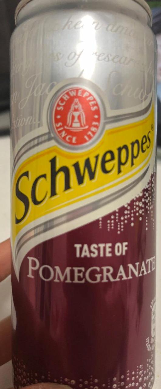 Фото - Напій безалкогольний сильногазований на ароматизаторах Schweppes Смак граната З цукром та підсолоджувачем Schweppes