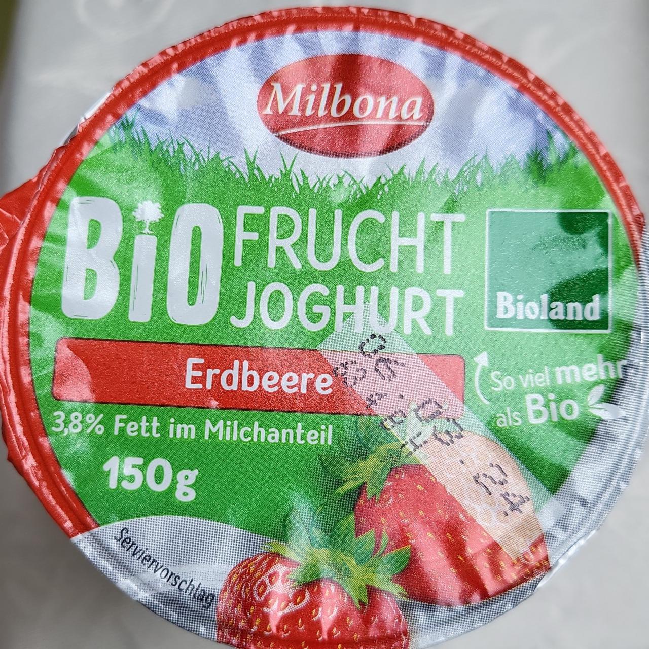 Фото - Bio Frucht joghurt Erdbeere Milbona