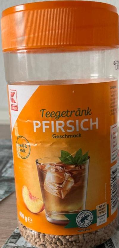 Фото - Чайний напій зі смаком персика Teegetränk Pfirsich Geschmack K-Classic