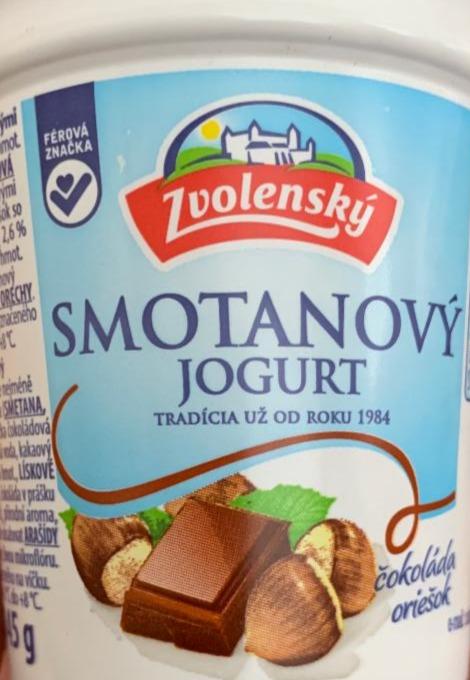 Фото - Smetanový jogurt čokoláda oříšek Zvolenský