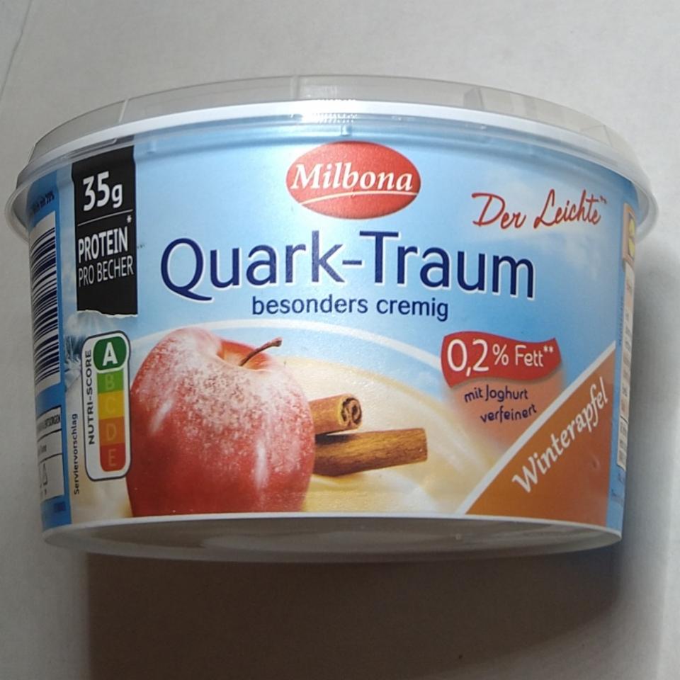 Фото - Йогурт 0.2% Quark-Traum Winterapfel Milbona