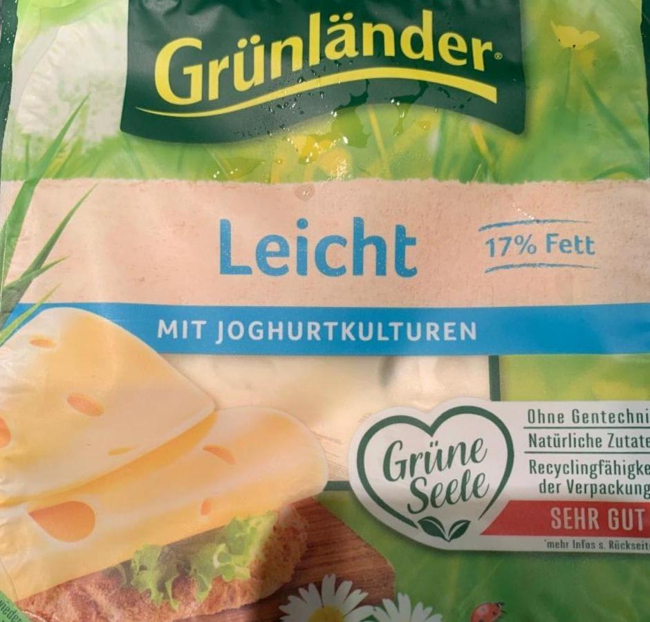 Фото - Сир Легкий 17% жиру Grünländer