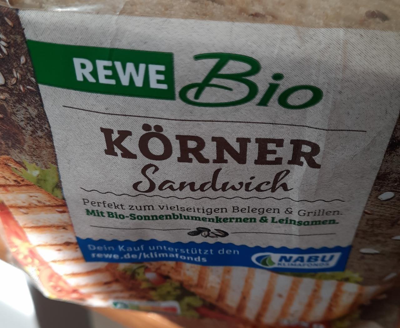 Фото - Кörner sandwich Rewe Bio