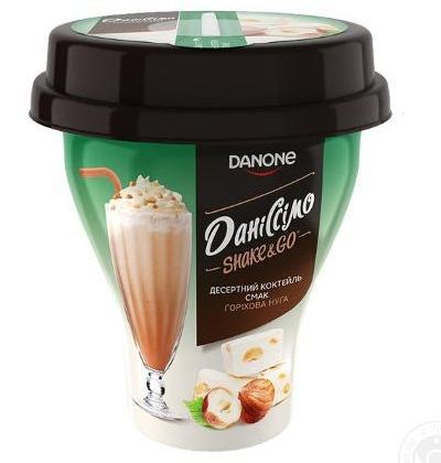 Фото - Йогурт десертний Горіхова нуга 5.2% Shake&Go Даніссімо Danone