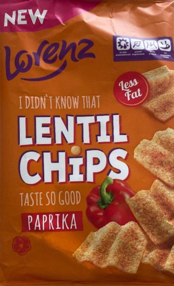 Фото - Чипси з паприкою lentil chips Lorenz