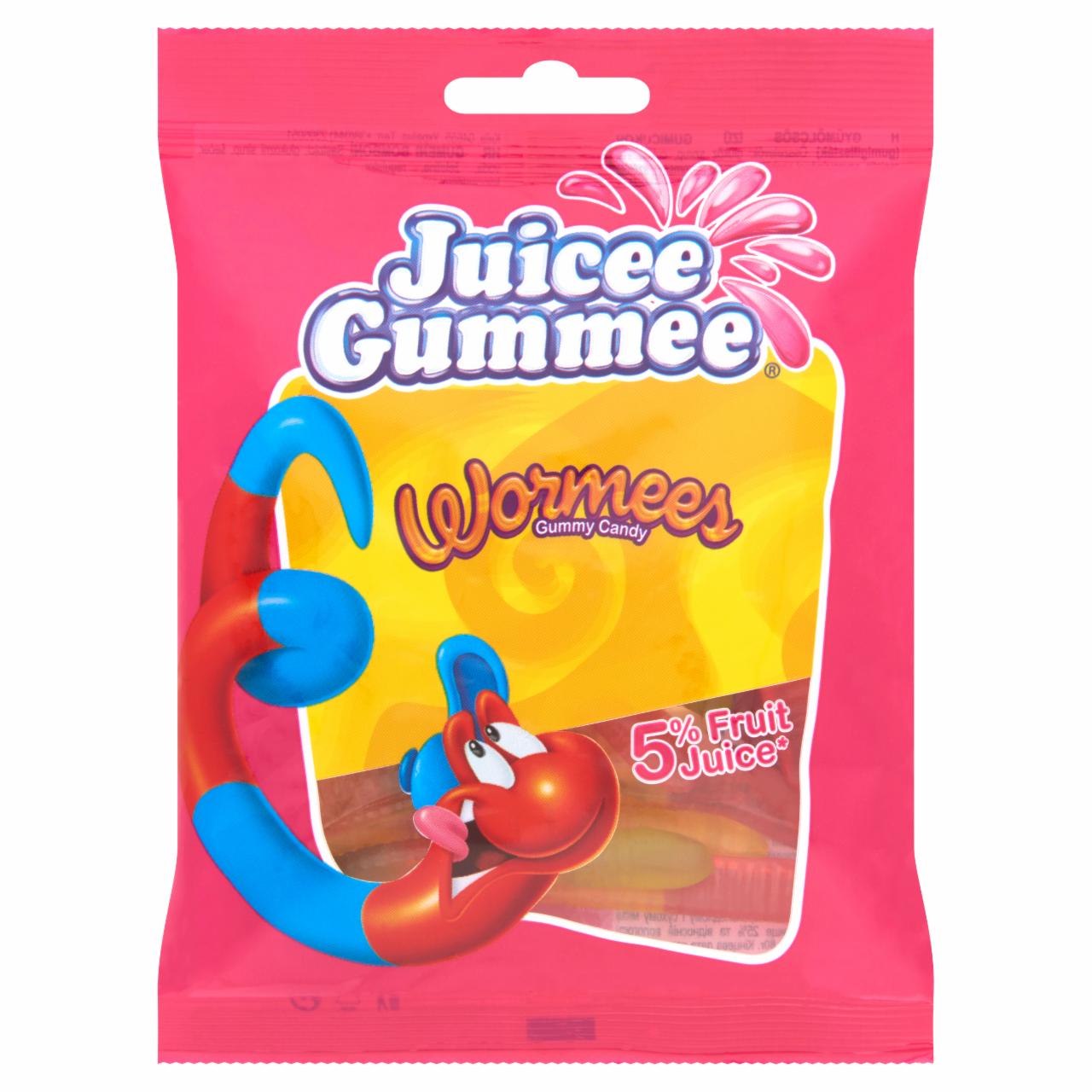 Фото - желейні цукерки з фруктовим соком Черв'ячки Juicee Gummee