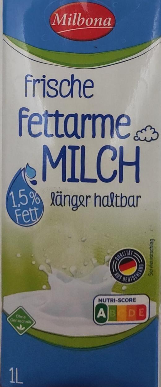 Фото - Свіже нежирне молоко 1,5 жирності Milbona