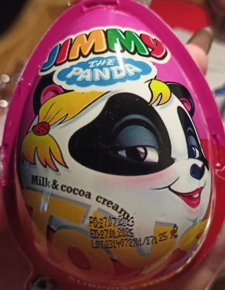 Фото - Jimmy the Panda Milk & Cocoa Cream Surprise Egg Tayas