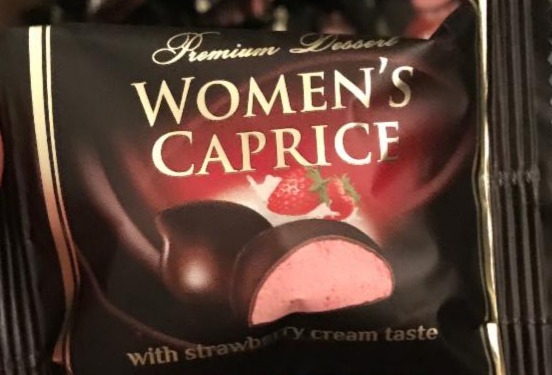 Фото - Цукерки Women’s Caprice with Strawberry cream taste глазуровані кондитерською глазурю зі збивним корпусом Lukasia