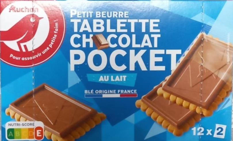Фото - Tablette Chocolat pocket au Lait auchan