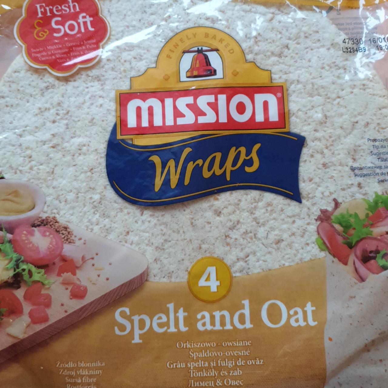 Фото - Spelt and oat wraps Mission