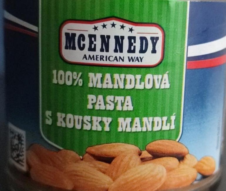 Фото - 100% Mandlová pasta s kousky mandlí McEnnedy American Way