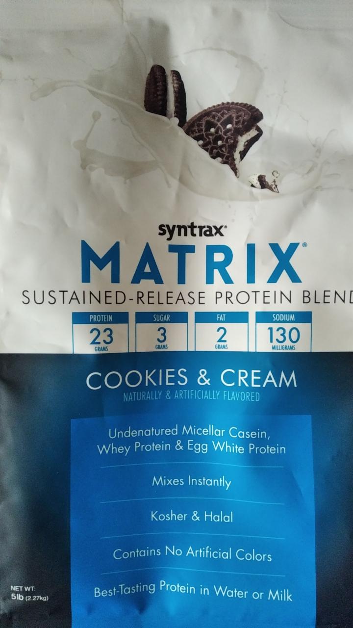 Фото - Протеїн Matrix cookies & crem Syntrax