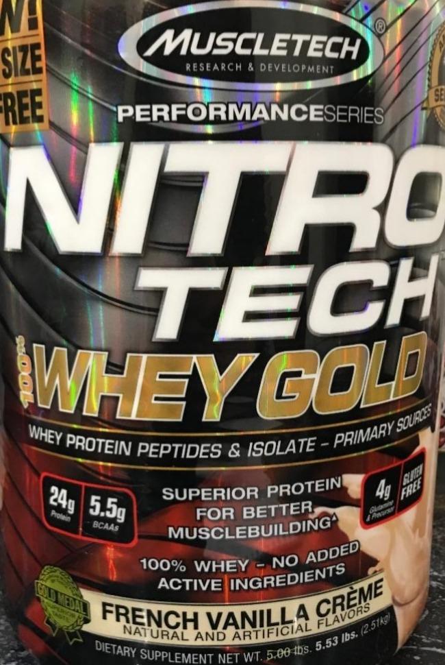 Фото - Французький ванільний крем Nitro Tech Whey Gold Muscletech
