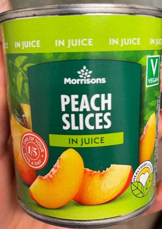 Фото - Персики консервовані Peach Slices Morrisons