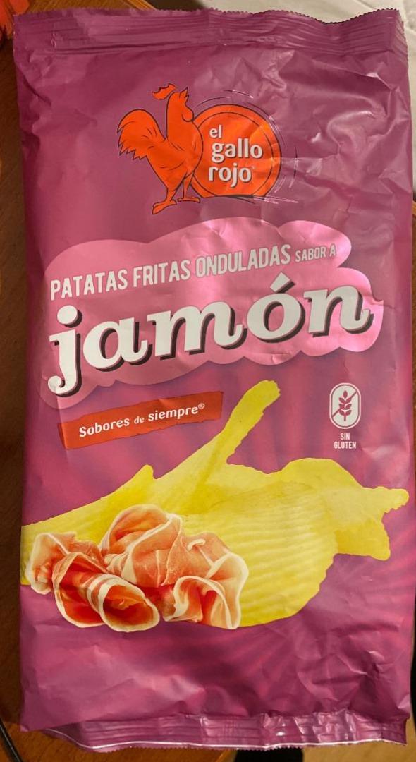 Фото - Чіпси картопляні зі смаком хамону El Gallo Rojo