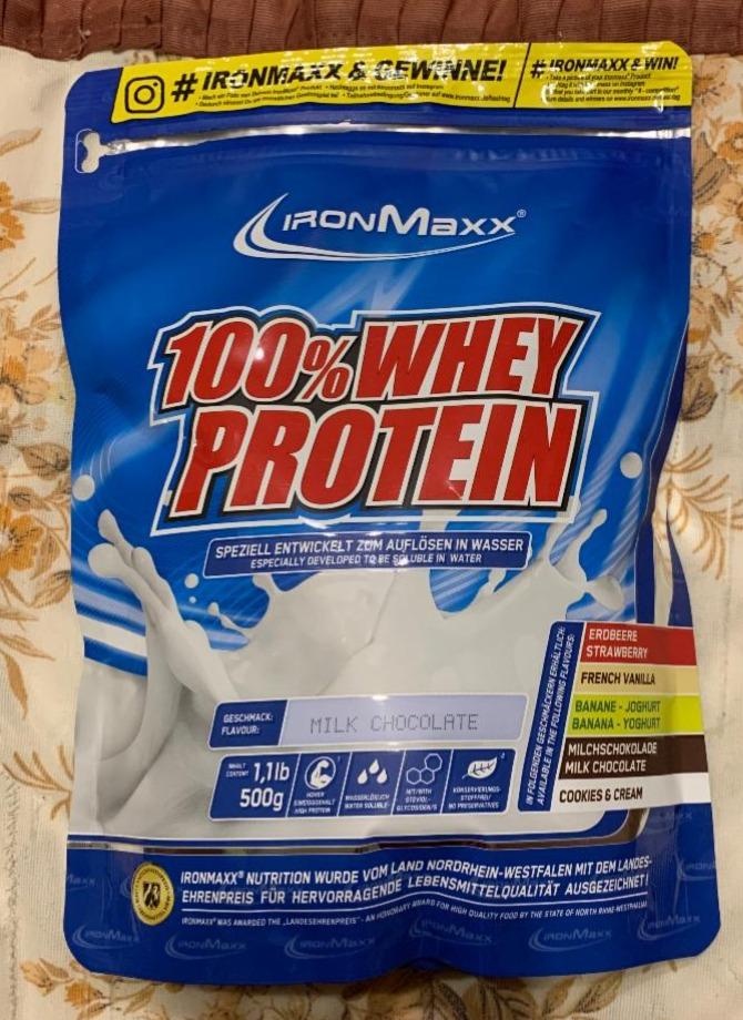 Фото - Протеїн 100% Whey Protein Milk Chocolate IronMaxx Nutrition