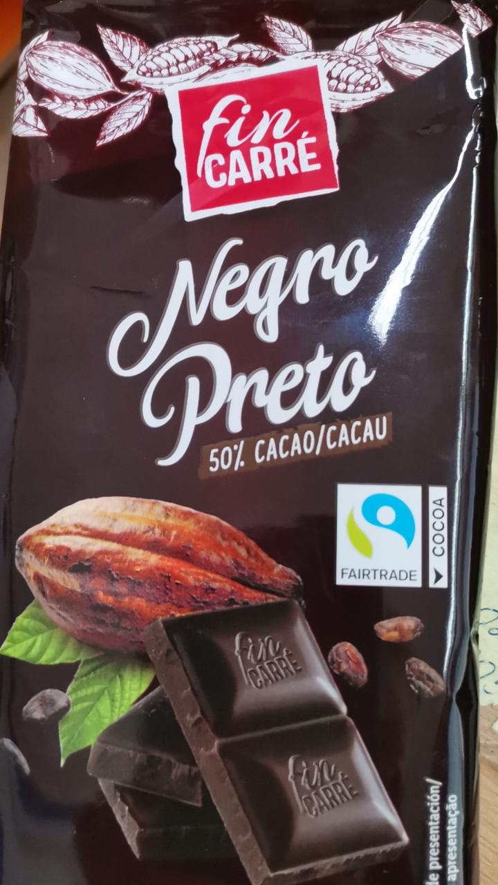 Фото - Шоколад чорний 50% Negro Preto Fin Carre