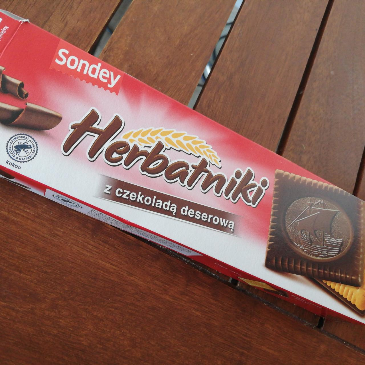 Фото - Печиво в чорному шоколаді Herbatniki Sondey