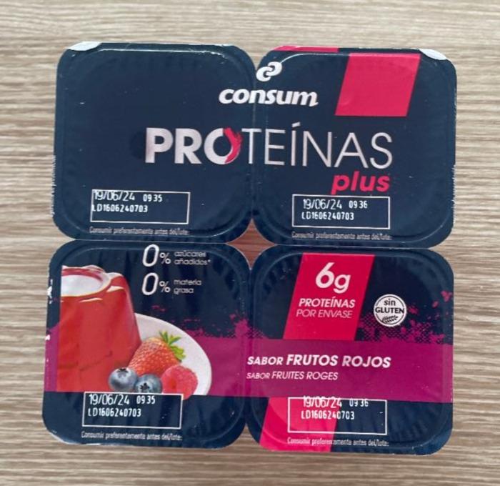 Фото - Желе протеїнове фруктове Proteinas Plus Consum