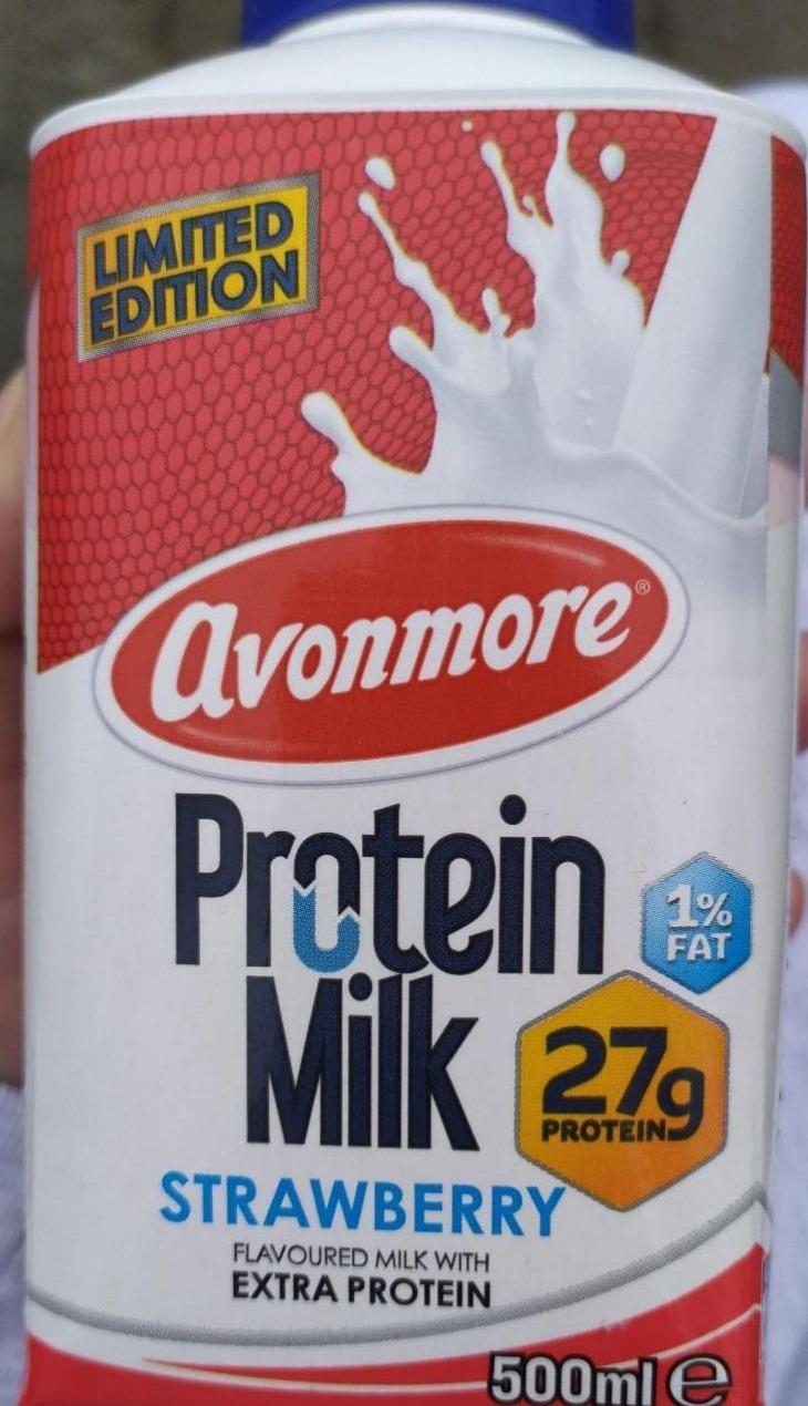 Фото - Протеїнове молоко зі смаком полуниці Avonmore
