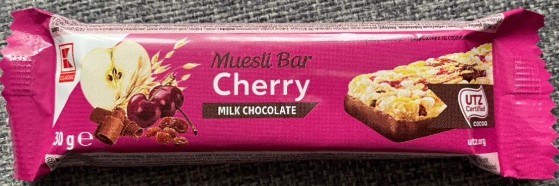 Фото - Батончик-мюслі Milk Chocolate Cherry K-Classic