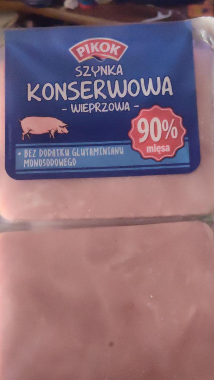 Фото - Шинка свиняча консервована 90% м'яса Pikok