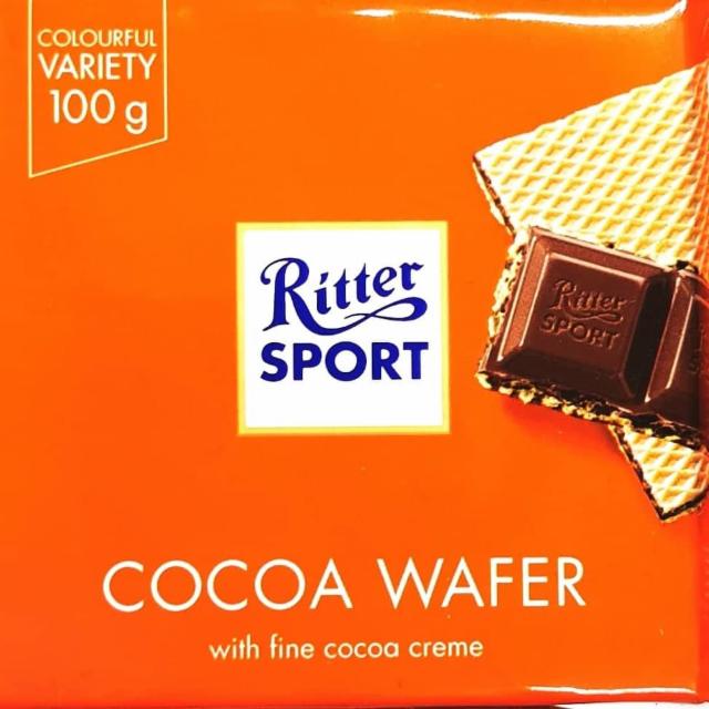 Фото - Молочний шоколад какао та вафлі cocoa wafer Ritter Sport