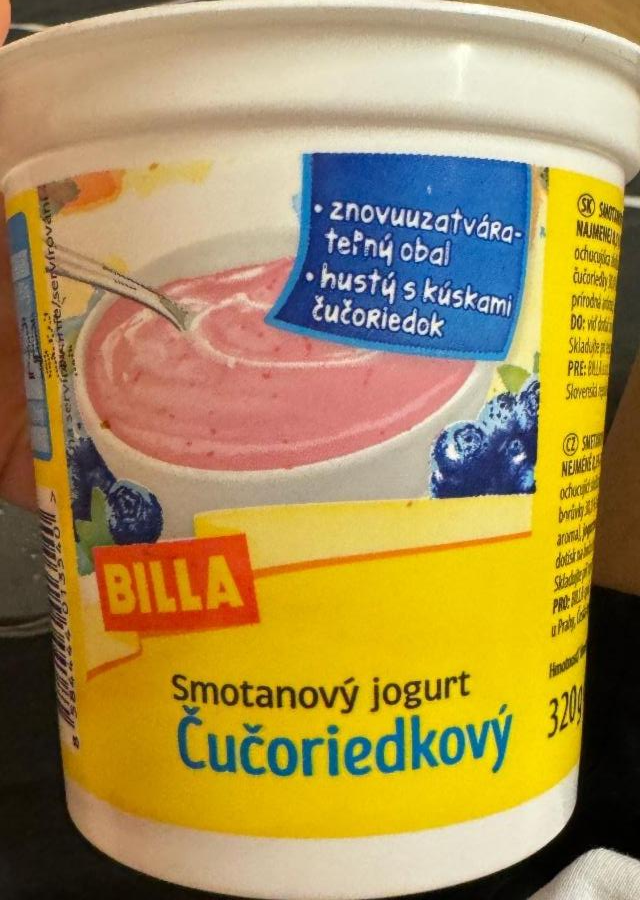 Фото - Smotanový jogurt čučoriedkový Billa