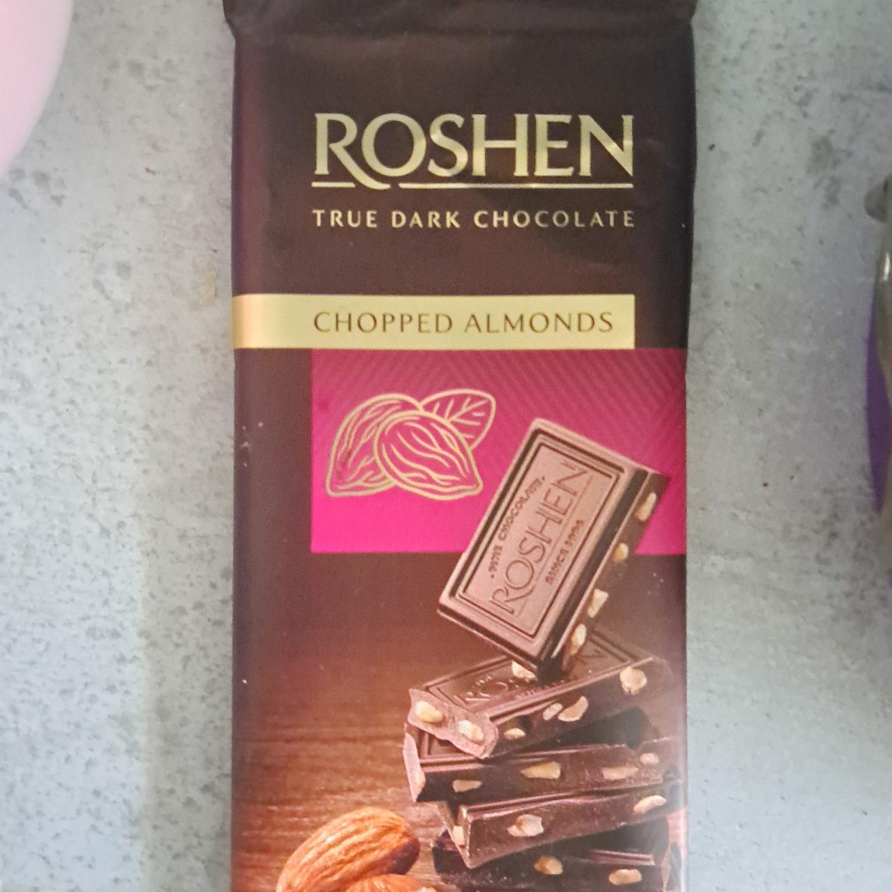 Фото - Шоколад чорний з підсоленим мигдалем Roshen Рошен