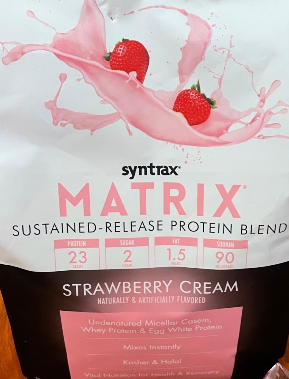 Фото - Протеїн Strawberry Cream Matrix Syntrax