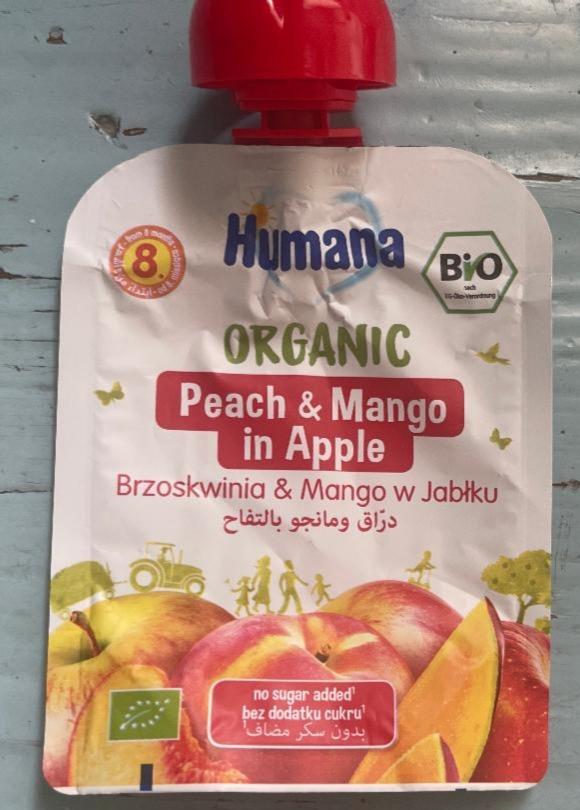 Фото - Пюре фруктове яблучне з персиком і манго Humana