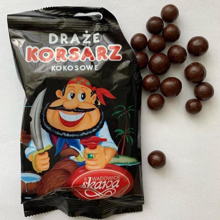 Фото - Драже кокосове в шоколаді Korsarz Skawa