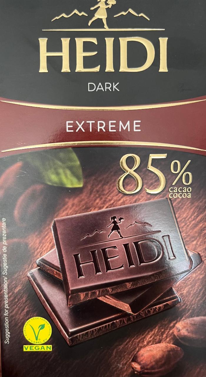 Фото - Шоколад 85% чорний Extreme Heidi