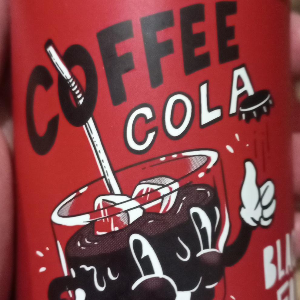 Фото - Напій безалкогольний середньогазований Coffee Cola Black Fox