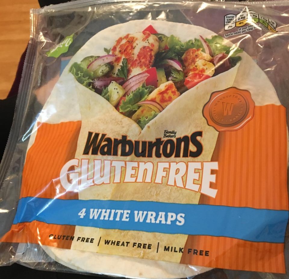 Фото - gluten free 4 white wraps Warburtons