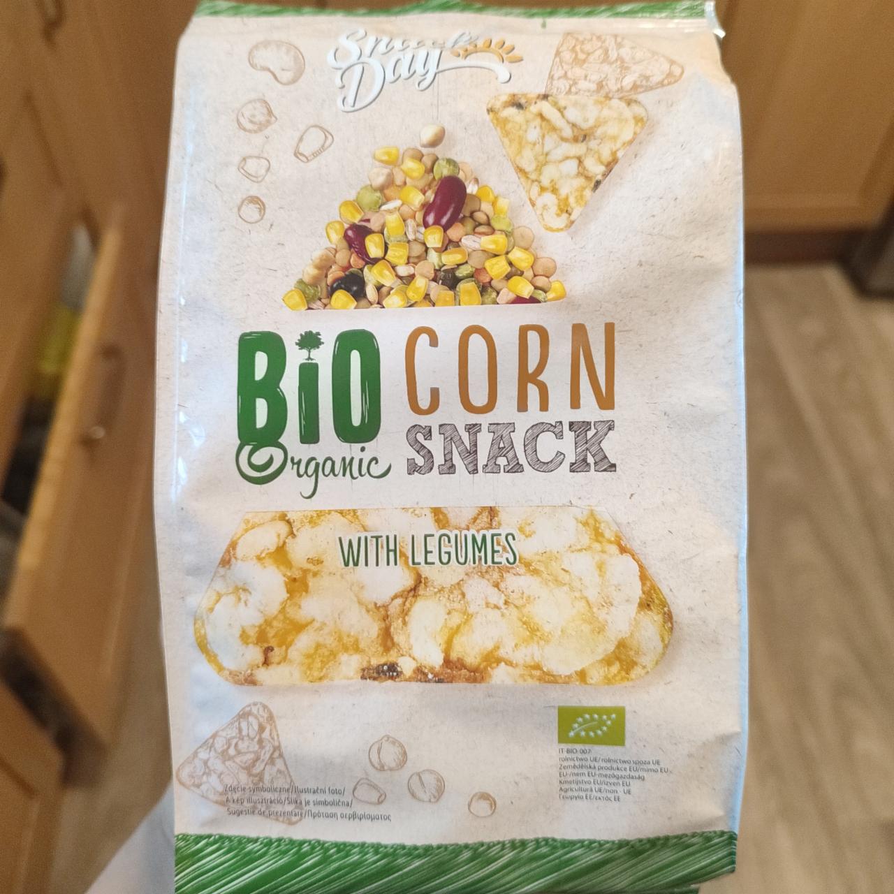 Фото - Bio Organic Corn snack with legumes Snack Day
