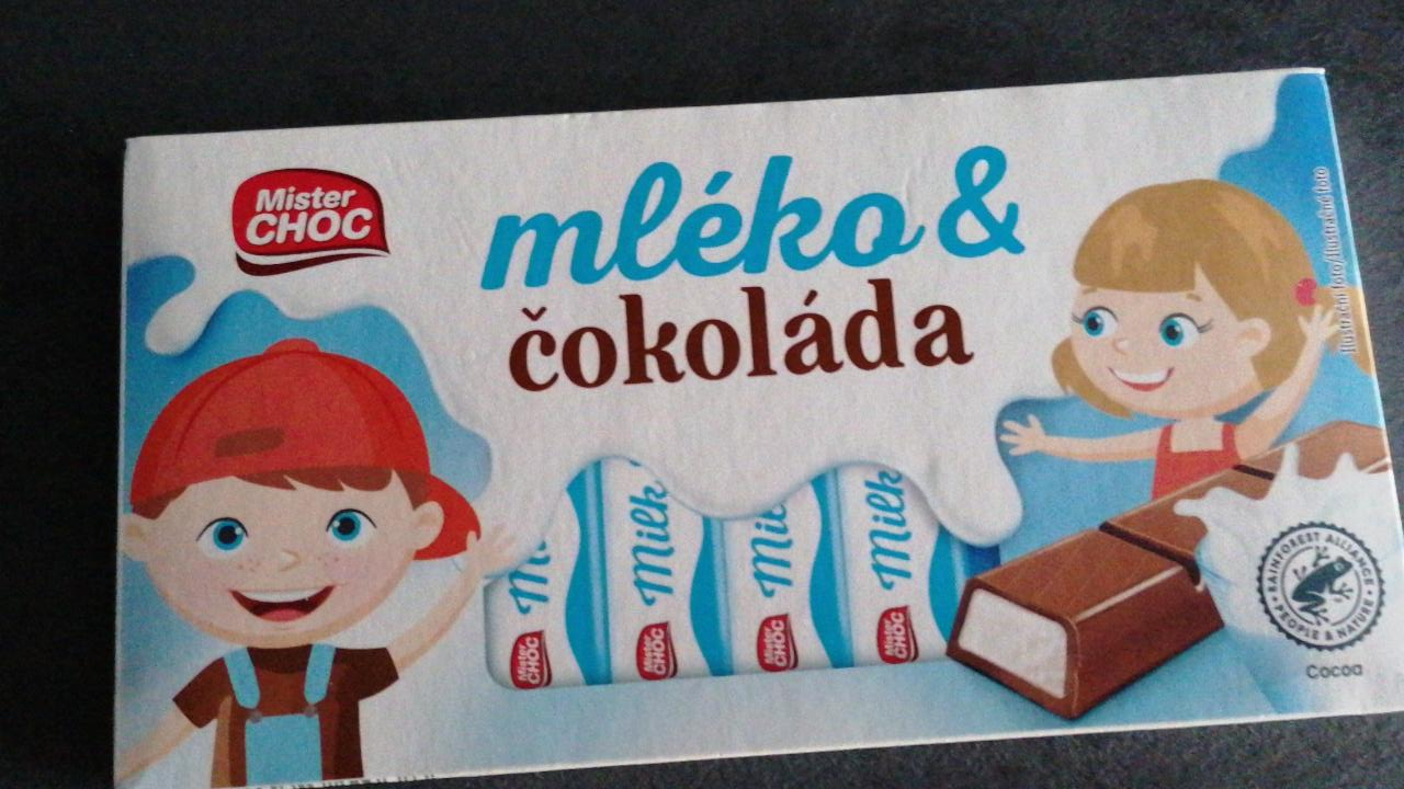 Фото - Батончики з молочного шоколаду Milk & Chocolate Mini Bars Mister Choc