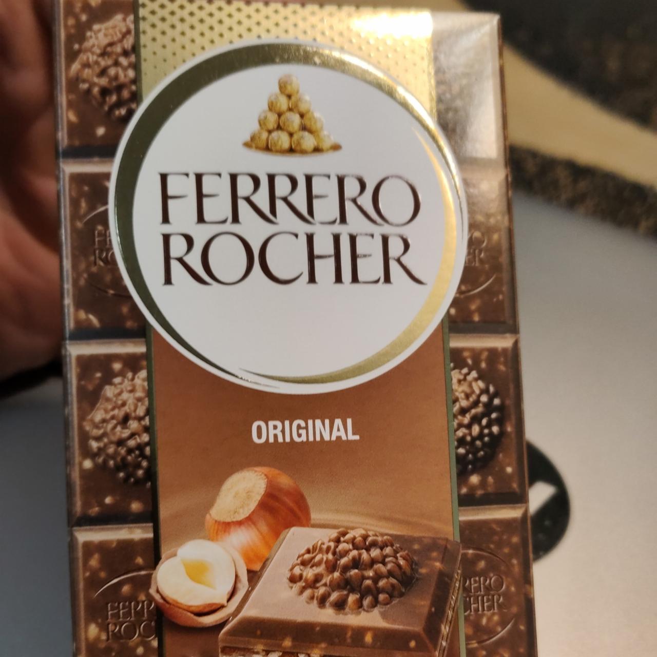 Фото - Шоколад молочний з горіховою начинкою Original Ferrero Rocher