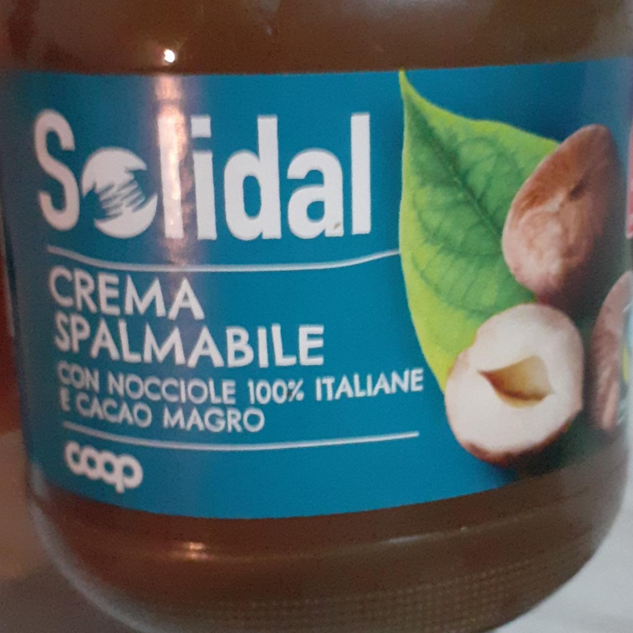Фото - Crema Spalmabile con Nocciole 100% Italiane e Cacao Magro Solidal Coop