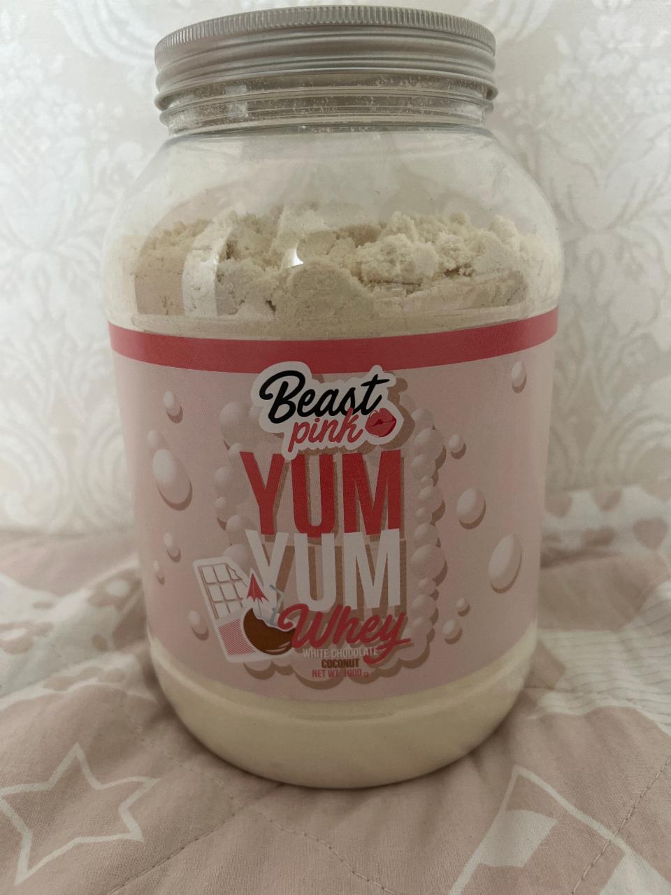 Фото - Протеїн для жінок Yum Yum Whey білий шоколад - кокос Beast pink