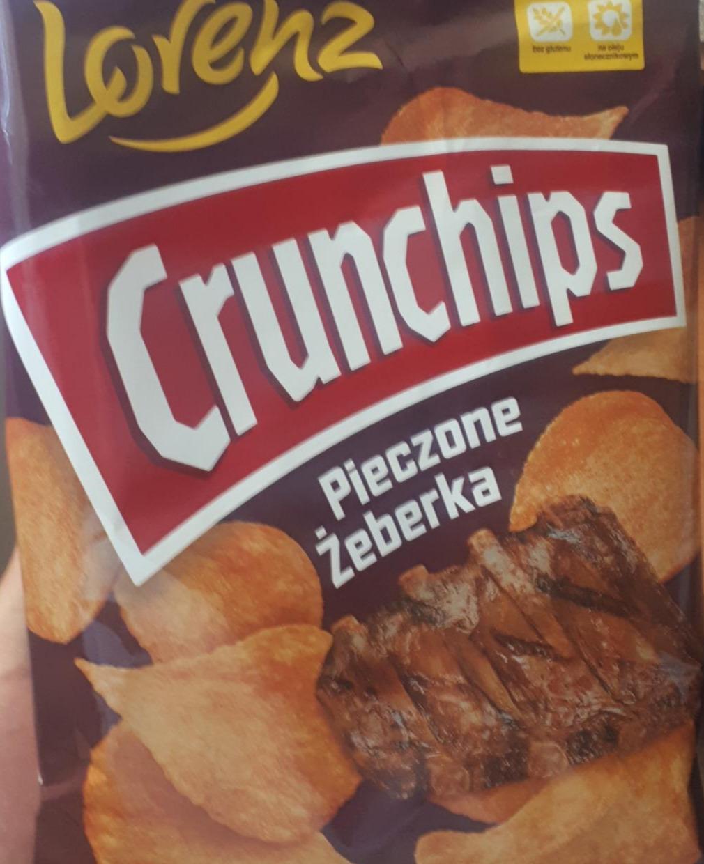 Фото - Чіпси картопляні зі смаком запеченого м'яса Crunchips Lorenz