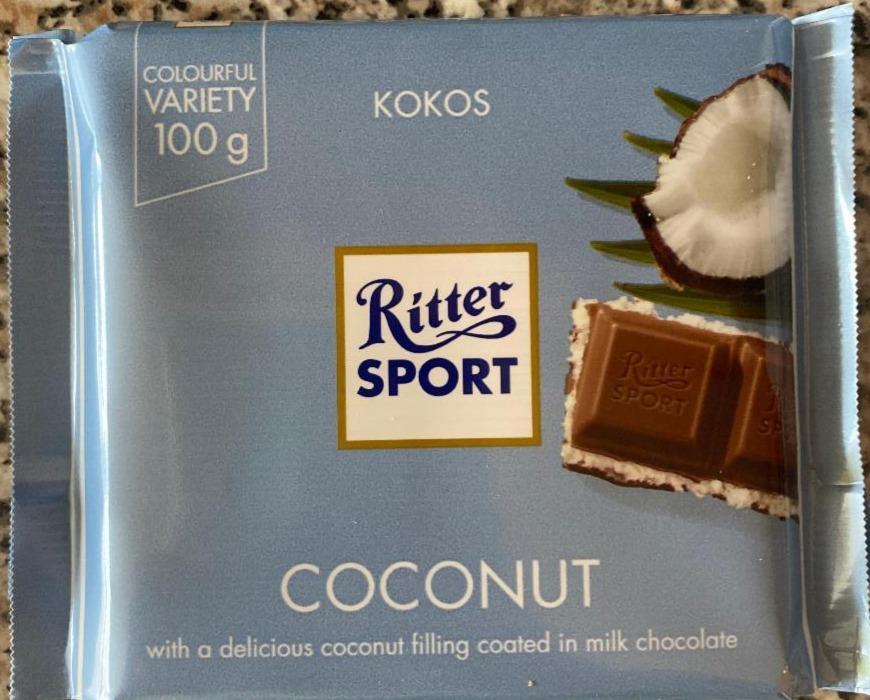 Фото - Шоколад молочний з кокосовою начинкою Ritter Sport