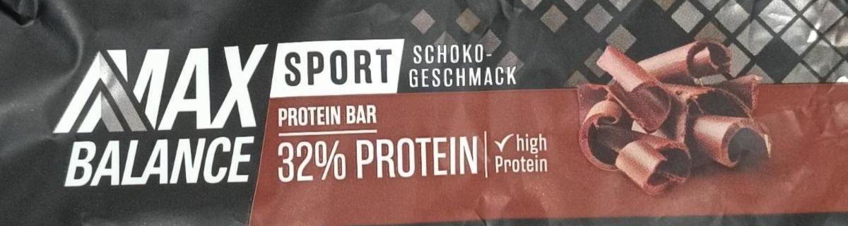Фото - Sport schoko geschmack protein bar Max Balance