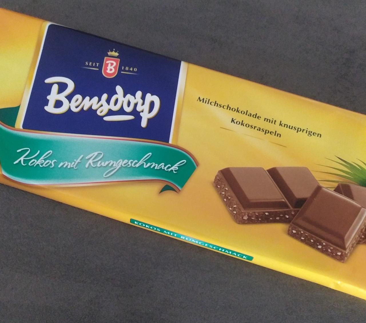 Фото - Milchschokolade Kokos mit Rumgeschmack Bensdorp
