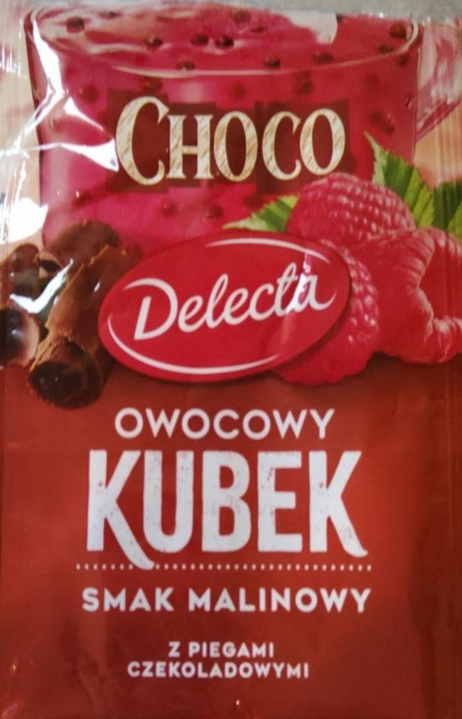 Фото - Фруктовий кухоль Choco зі смаком малини з шоколадними веснянками Delecta