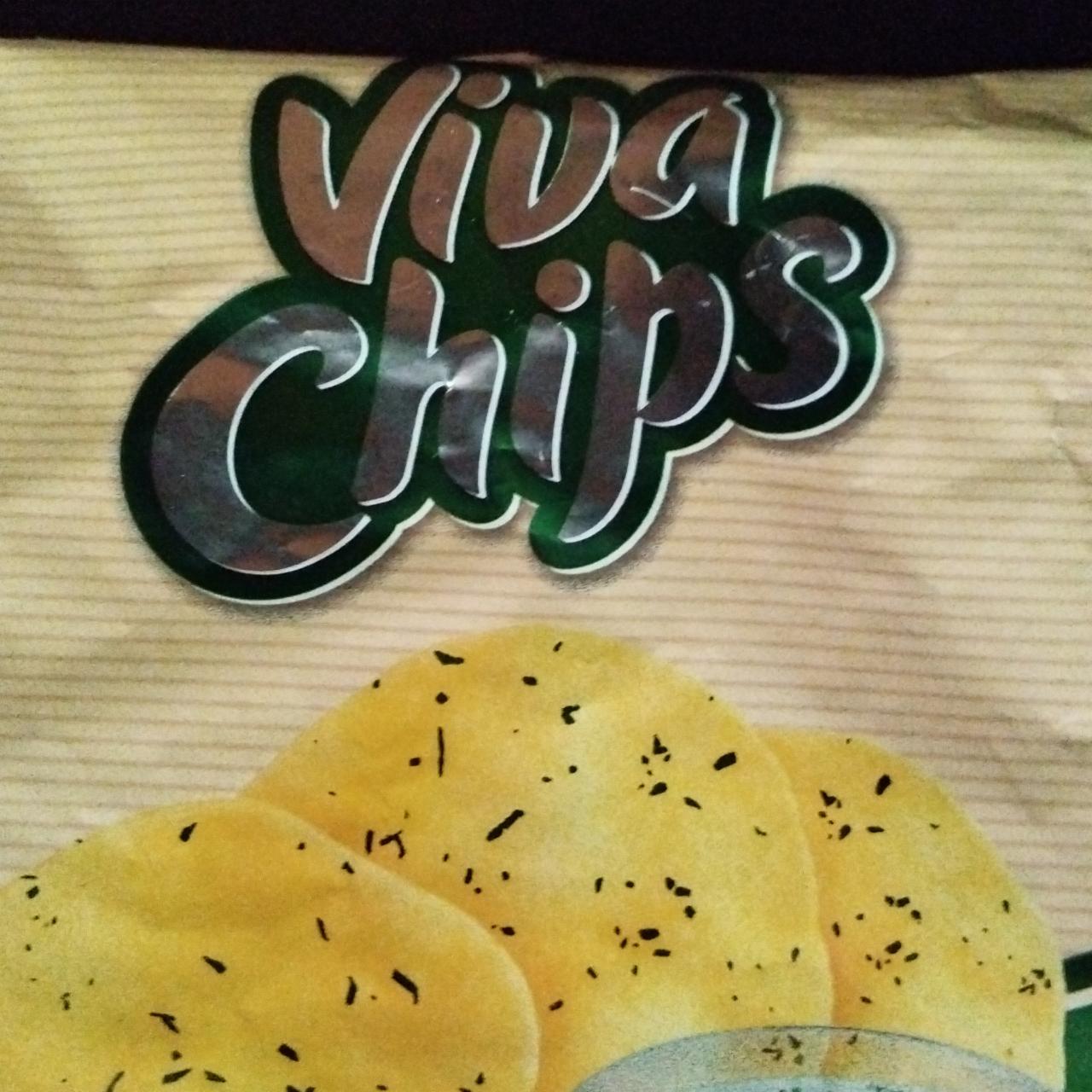 Фото - Чіпси зі смаком сметани та зелені Viva Chips Chio