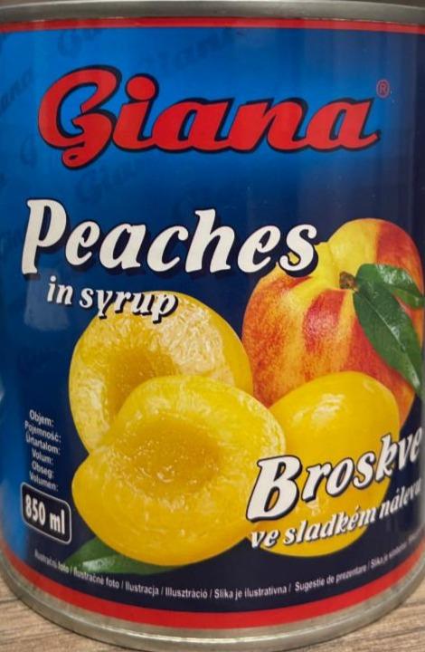 Фото - Peaches in syrup Giana