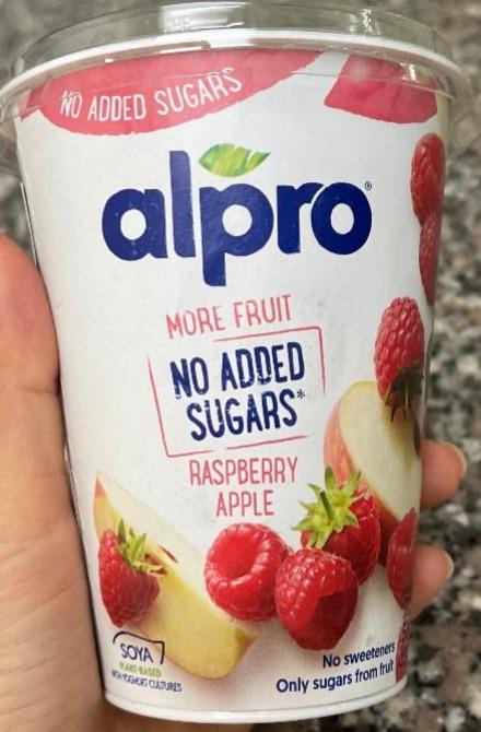 Фото - Йогурт малина яблуко без цукру Alpro