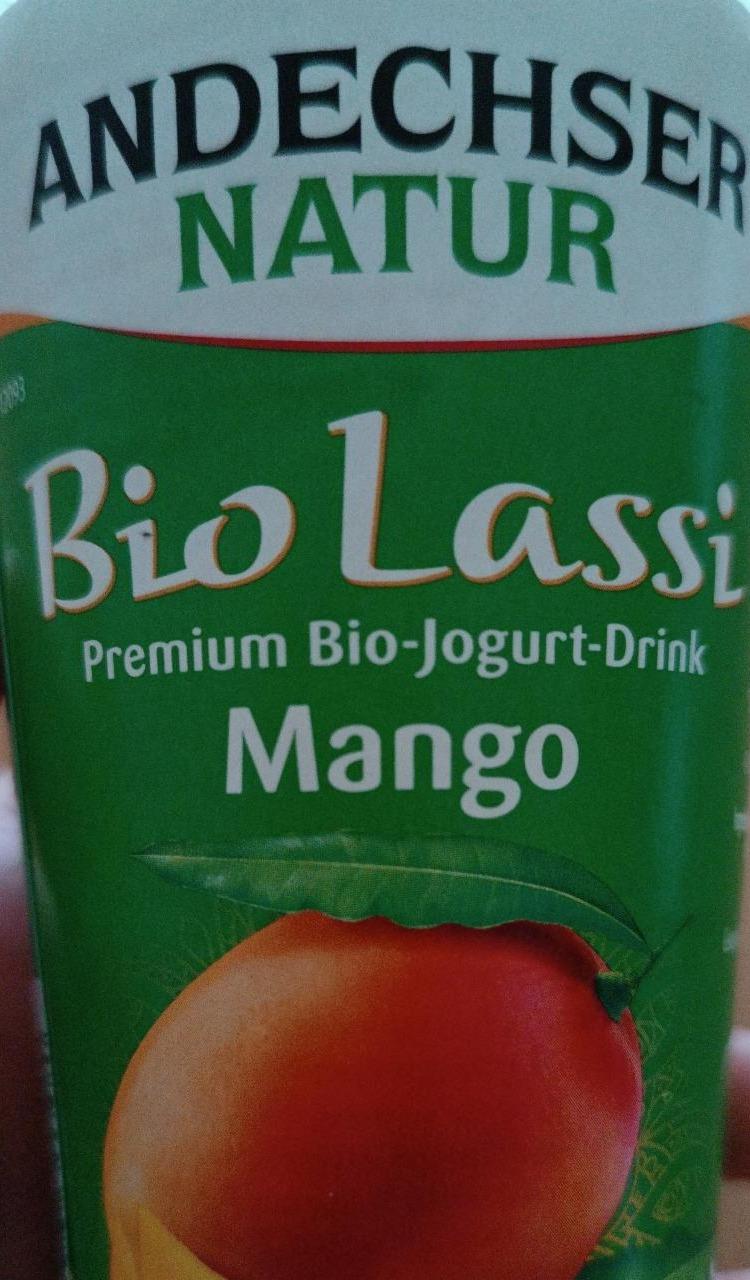 Фото - Йогурт Bio Lassi зі смаком манго Andechser